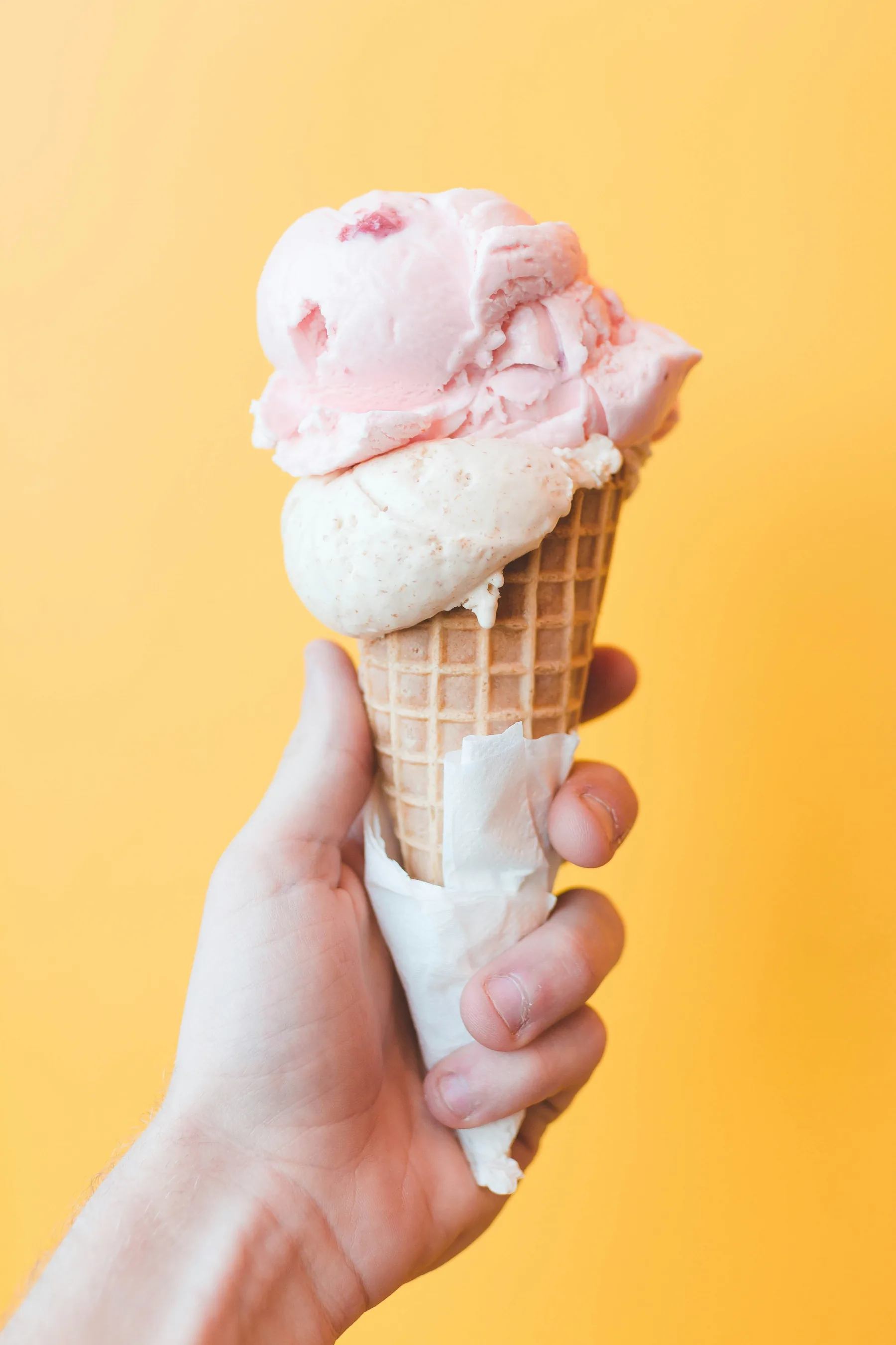 Frozen dessert detail